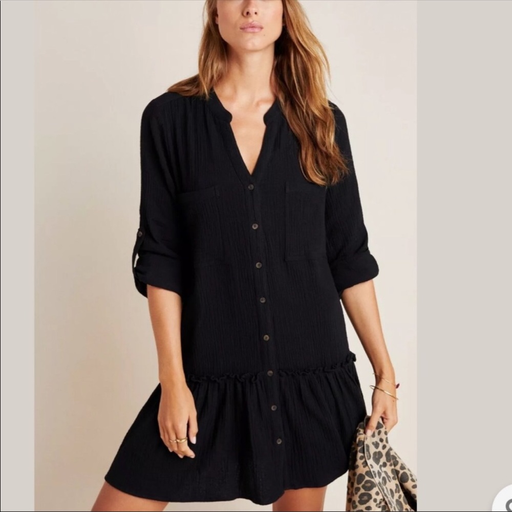 Anthropologie First Monday Emma Utility Dress Medium Petite